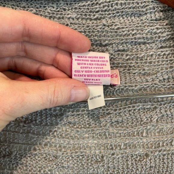 Candie's Gray Waterfall Sides Open Front Cardigan - Picture 4 of 4